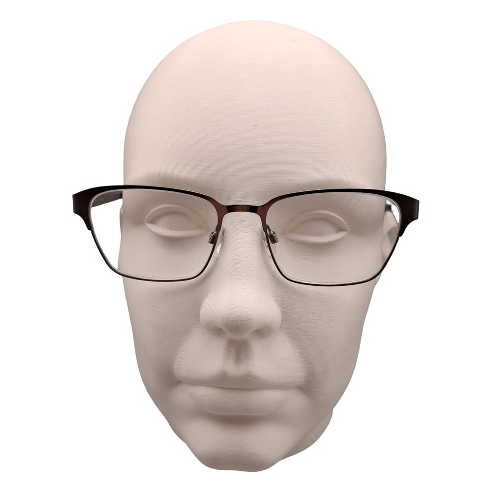 Outpost 7 Gunmetal Eyeglasses Frames 54-18-145 Rectangular Mens